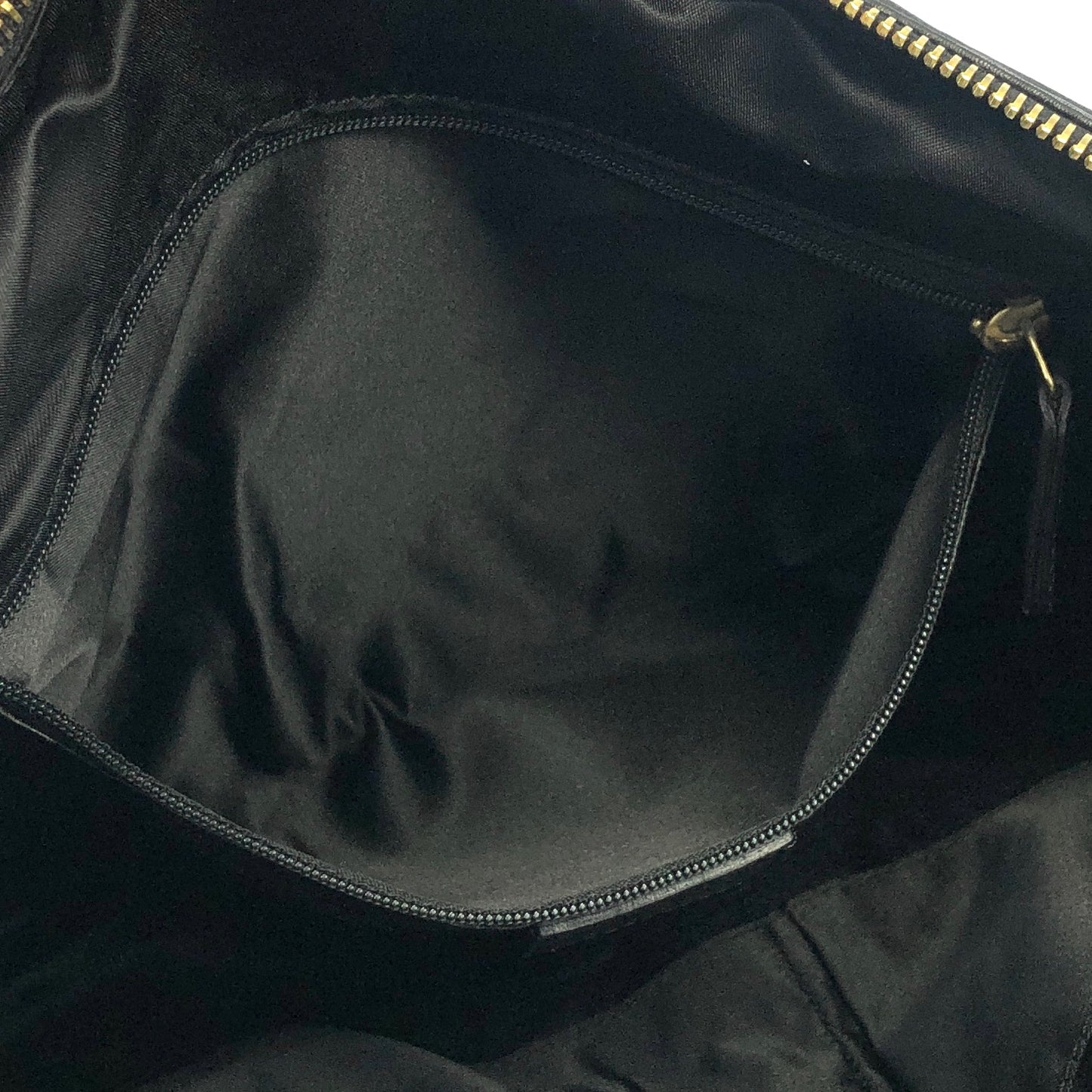 Christian Dior Logo Charm Cut Out Leather Handbag Shoulder bag Black Vintage 54pzak