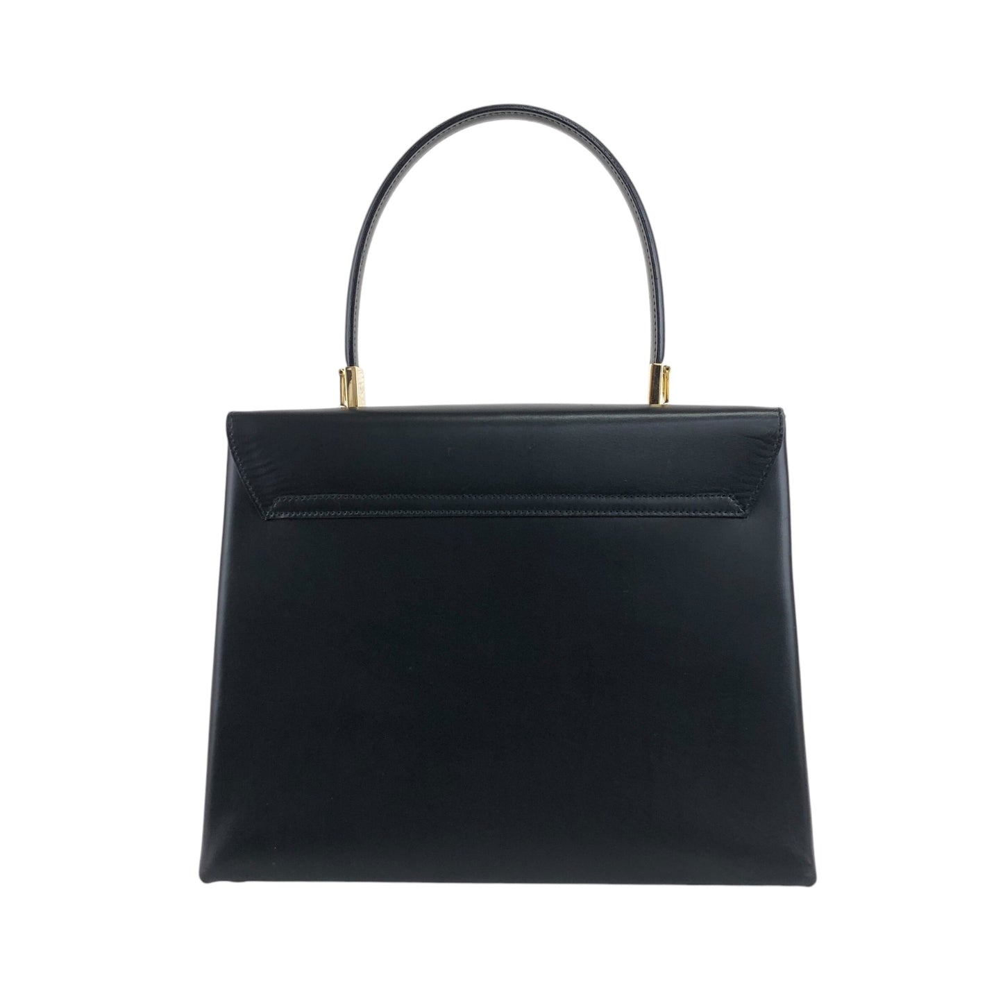 Salvatore Ferragamo Gancini Two-way Handbag Shoulder bag Black Vintage dudz6b