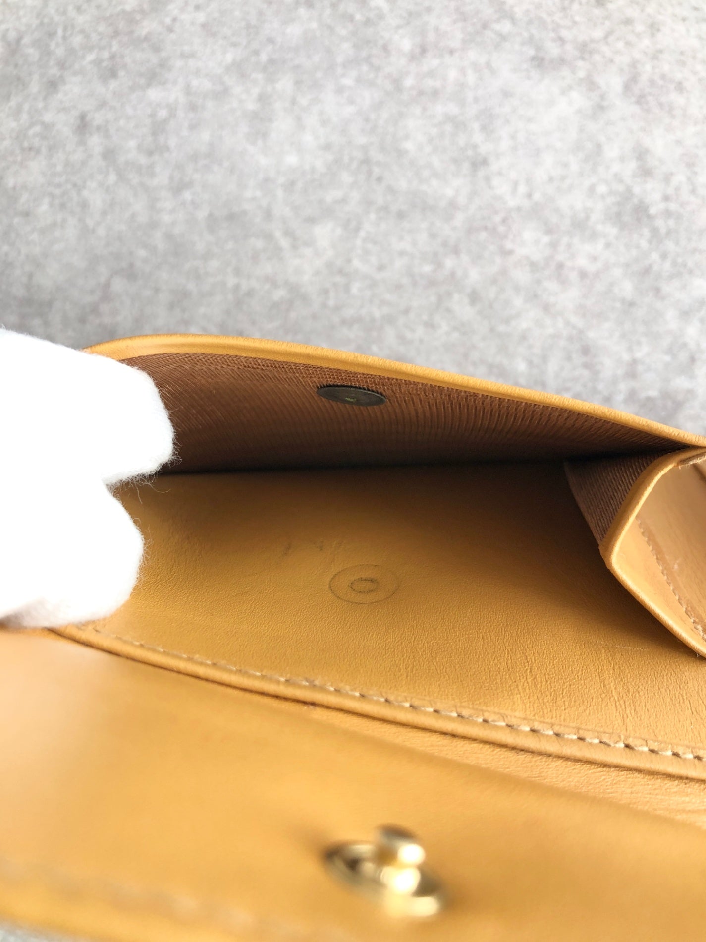 CELINE Macadam Folded Wallet Brown Vintage nkdcjh
