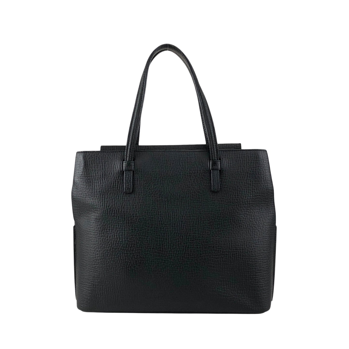 LOEWE Logo Embossed Front Pocket Handbag Black Vintage kmkg4n