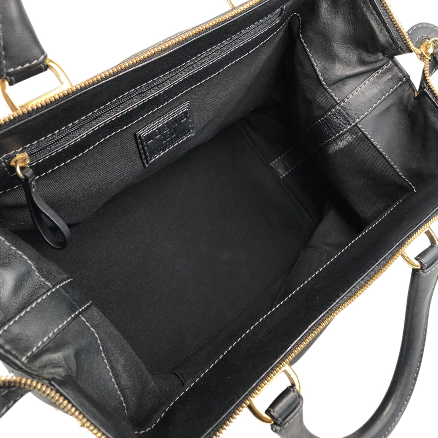 LOEWE Handbag Boston bag Black Vintage cx5sz7