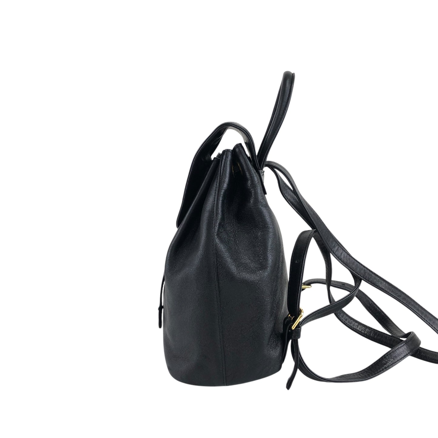 VALENTINO GARAVANI Medal Motif Backpack Black Vintage y7zdsr