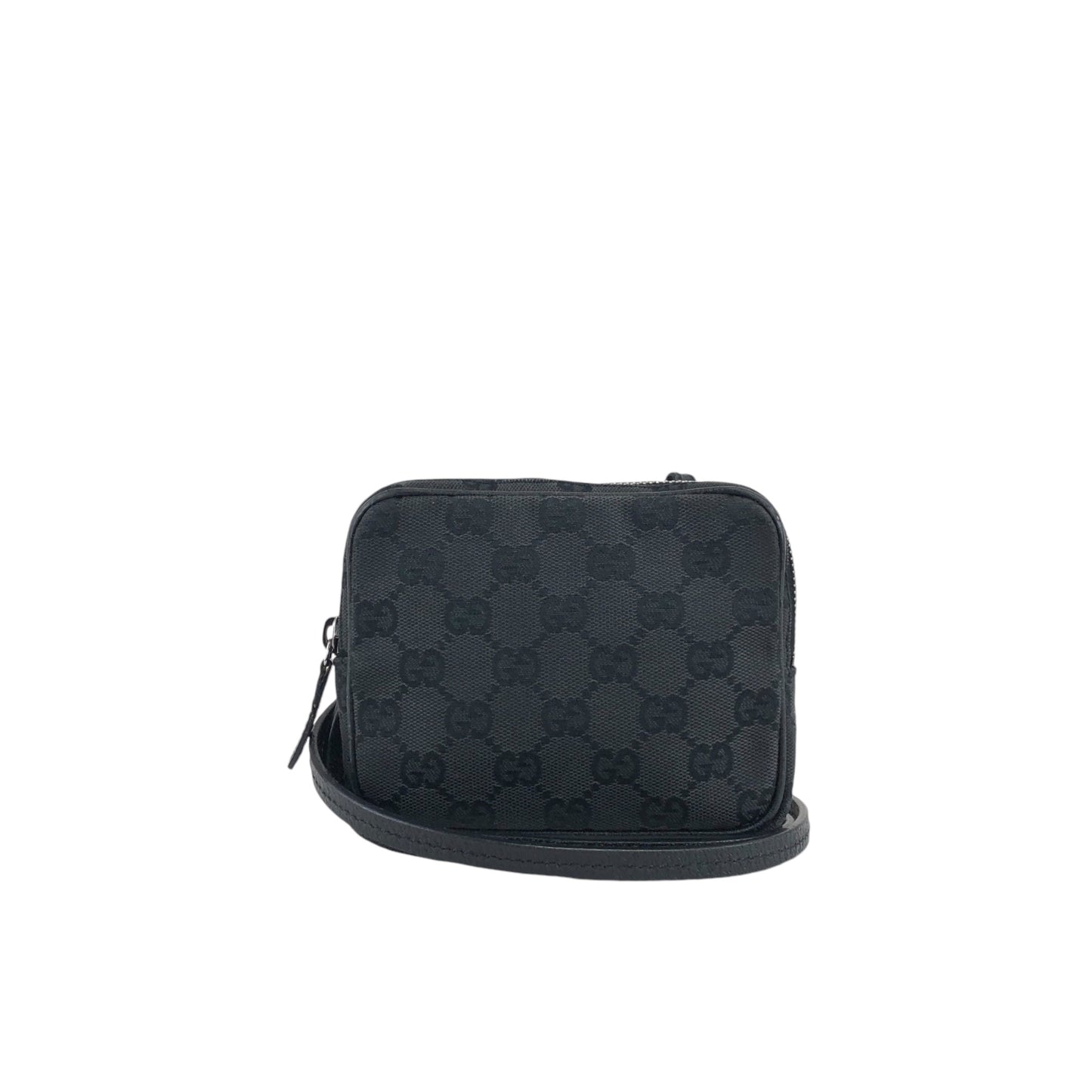 GUCCI GG Canvas Small Shoulder bag Black Vintage tajuun