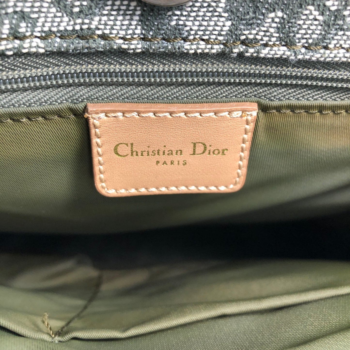 Christian Dior Trotter Handbag Green Vintage vcheai
