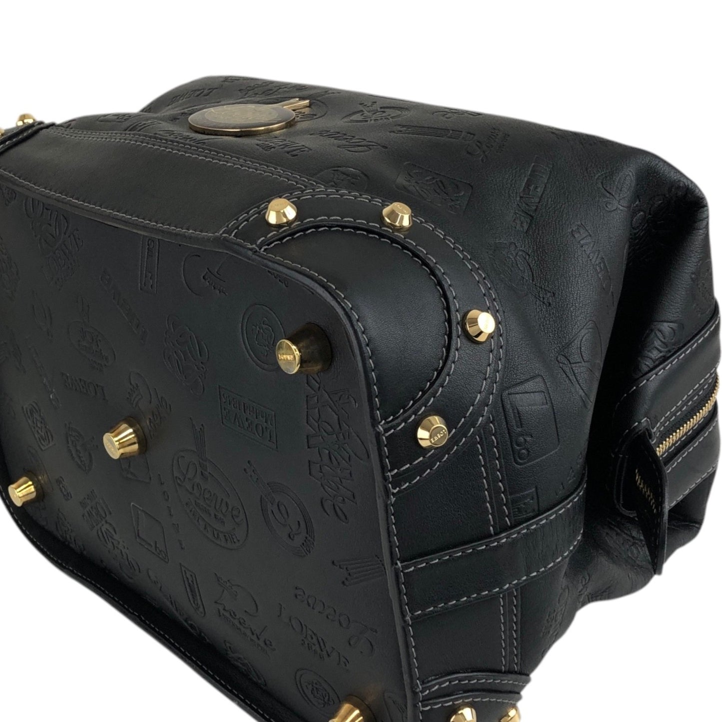 LOEWE Handbag Boston bag Black Vintage cx5sz7