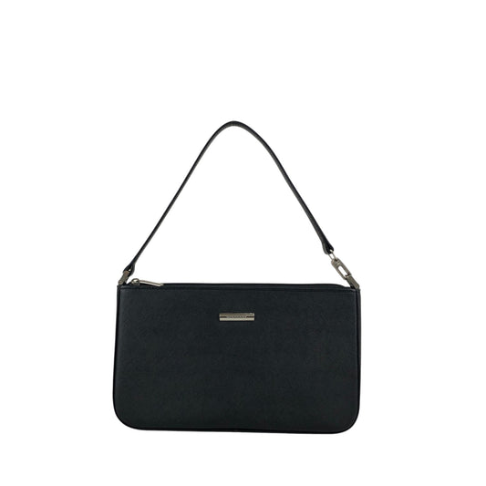 BURBERRY Logo Shoulder bag Black Vintage 6af2tn
