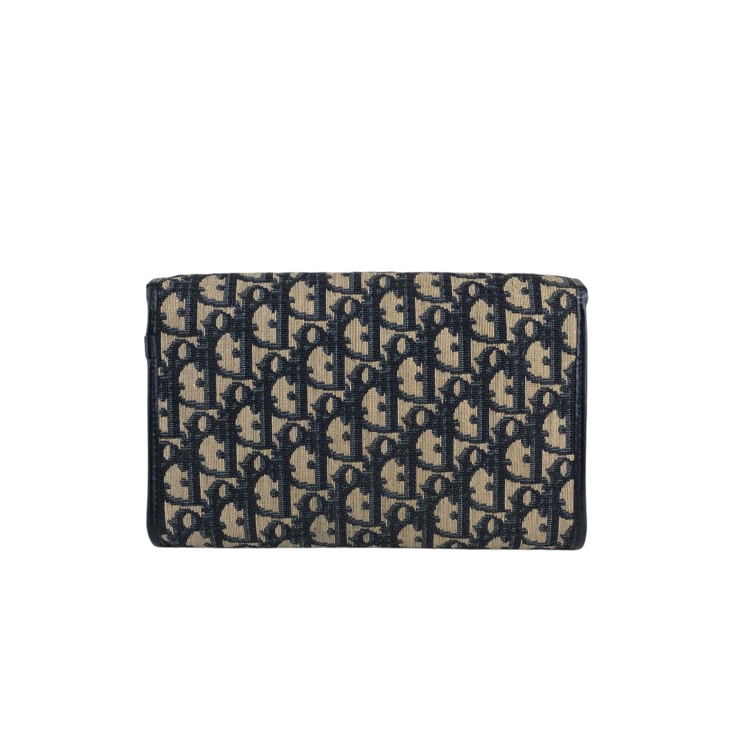 Christian Dior Trotter Chain Shoulder bag Navy Vintage r754bh