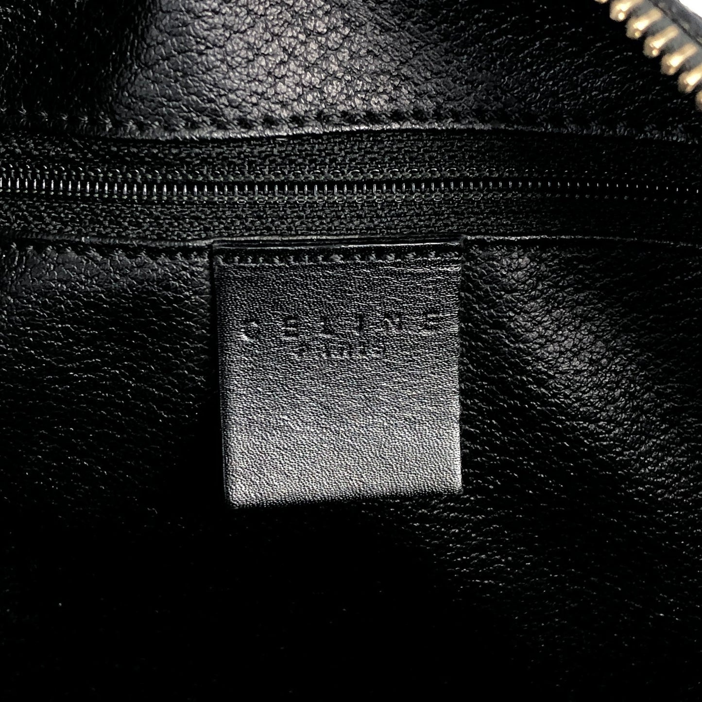 CELINE Macadam Blason Two-way Small Boston bag Shoulder bag Black Vintage wuxab4