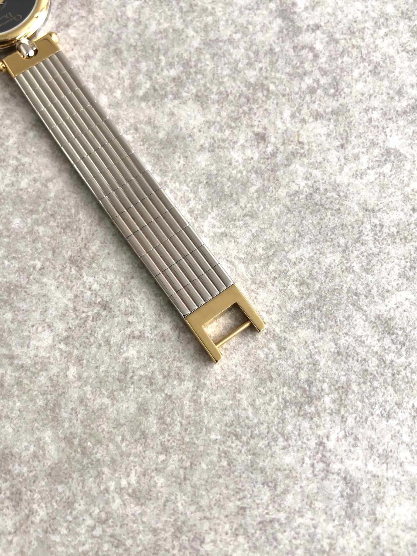 Christian Dior Quartz Watch Silver×Gold 3025 Vintage y5w3g6