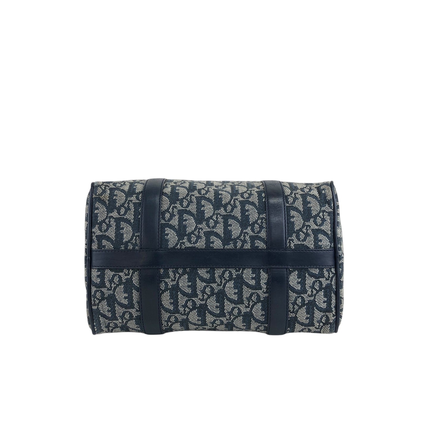 Christian Dior Trotter Handbag Boston bag Navy Vintage 8enpr3