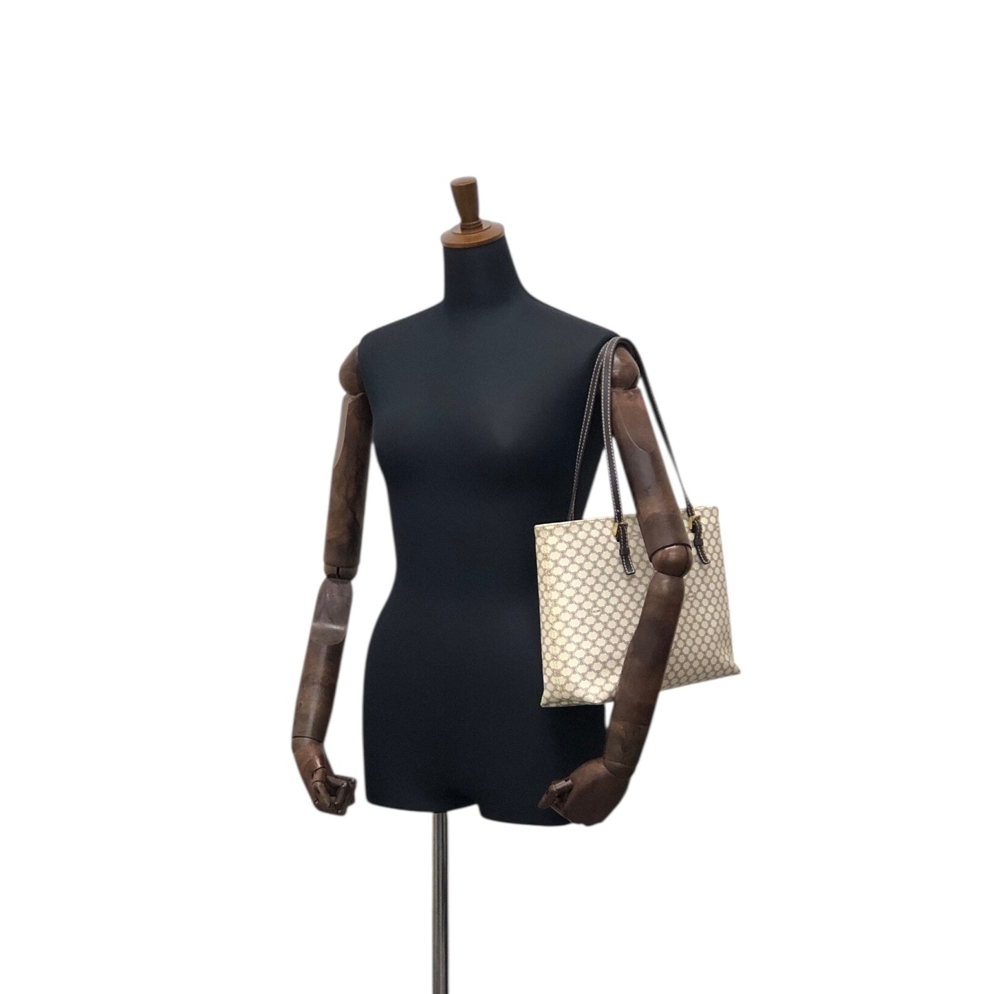CELINE Macadam Totebag White Vintage 24apda