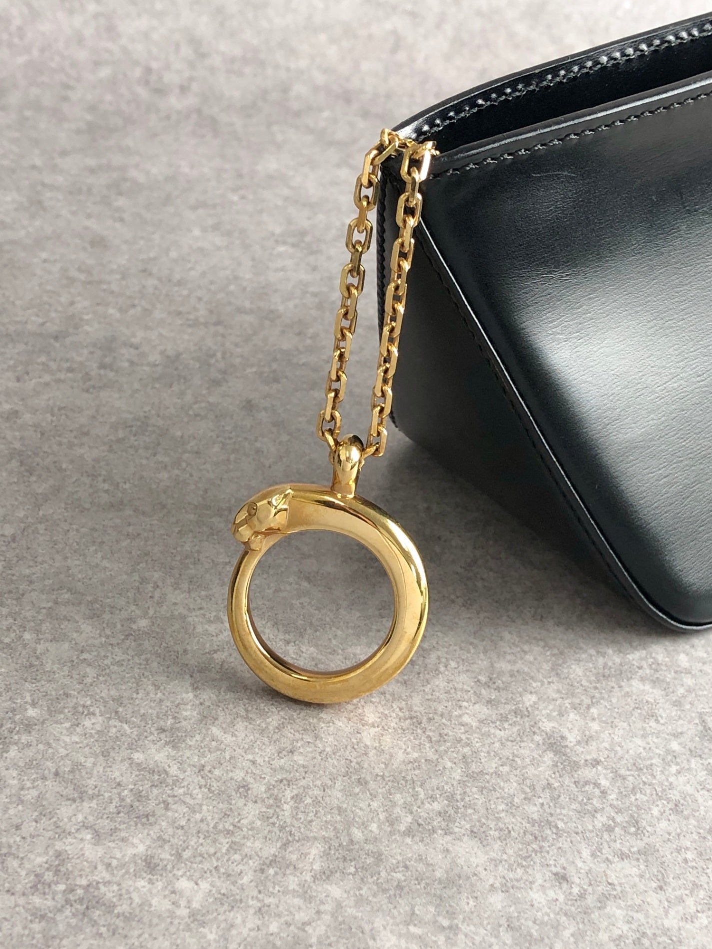 Cartier Coin Purse Black Vintage ver74j