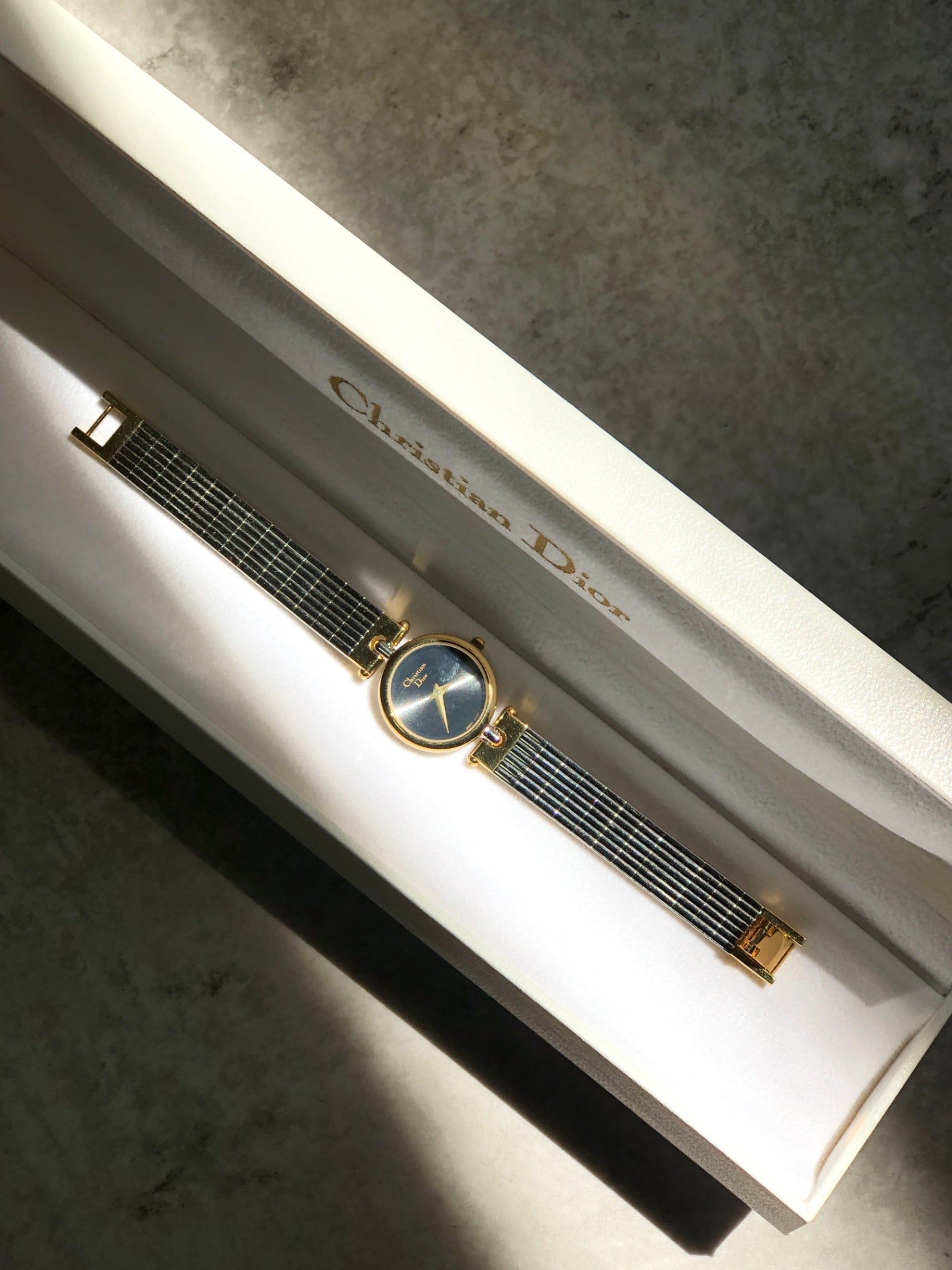 Christian Dior Quartz Watch Silver×Gold 3025 Vintage y5w3g6