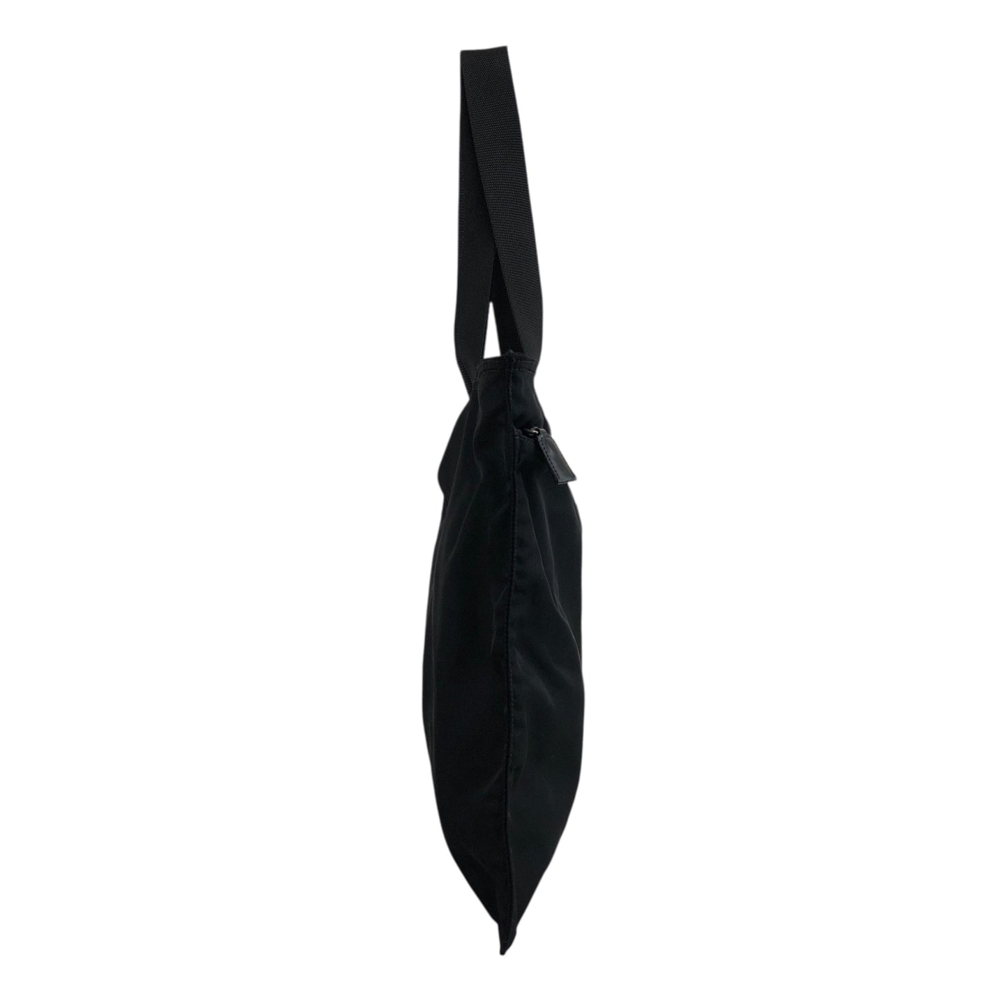 PRADA Triangle Logo Totebag Black Vintage mvmh5p