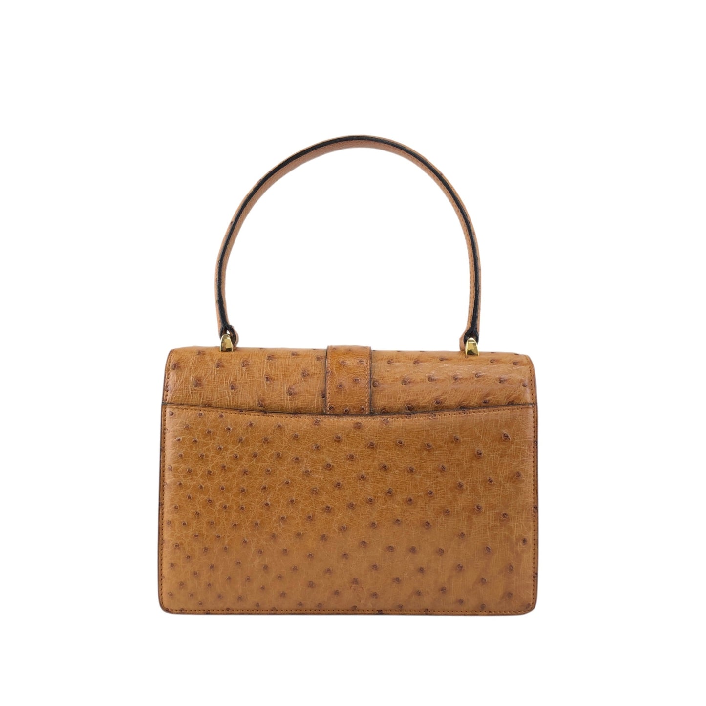 CELINE Gancini Handbag Camel Vintage 847in7