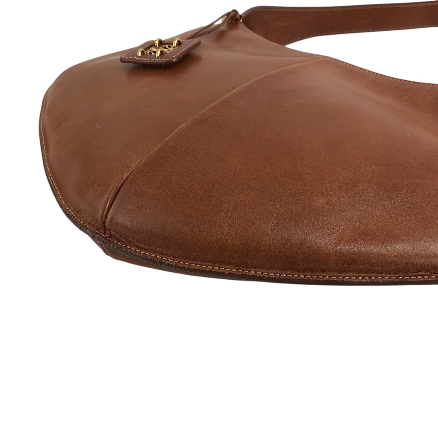 LOEWE Anagram Charm Shoulder bag Brown Vintage 2s7z2u