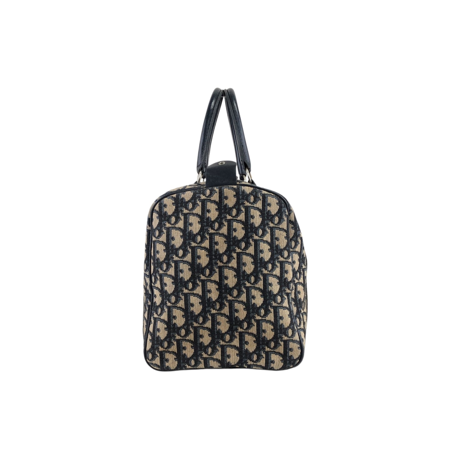 Christian Dior Trotter Boston bag Handbag Navy Vintage af2vb2