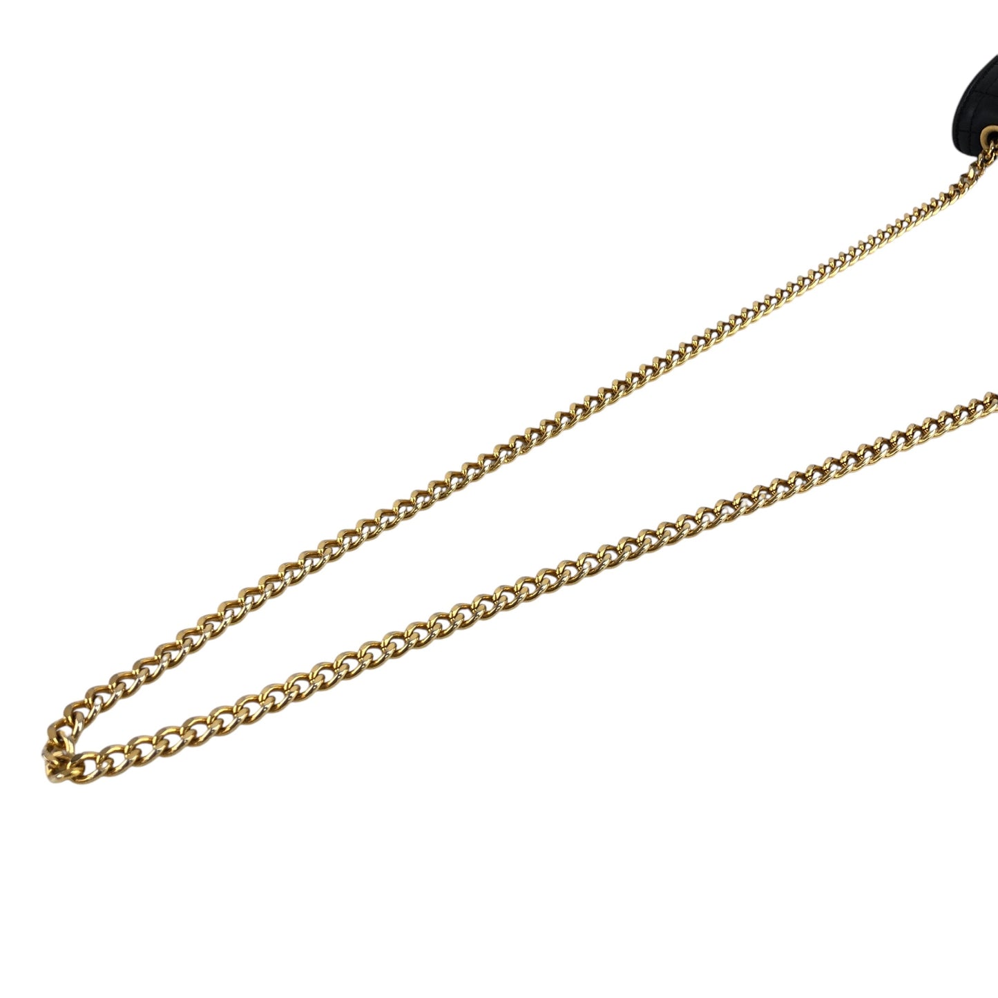 CELINE Emblem Chain Shoulder bag Black Vintage 3nk43u