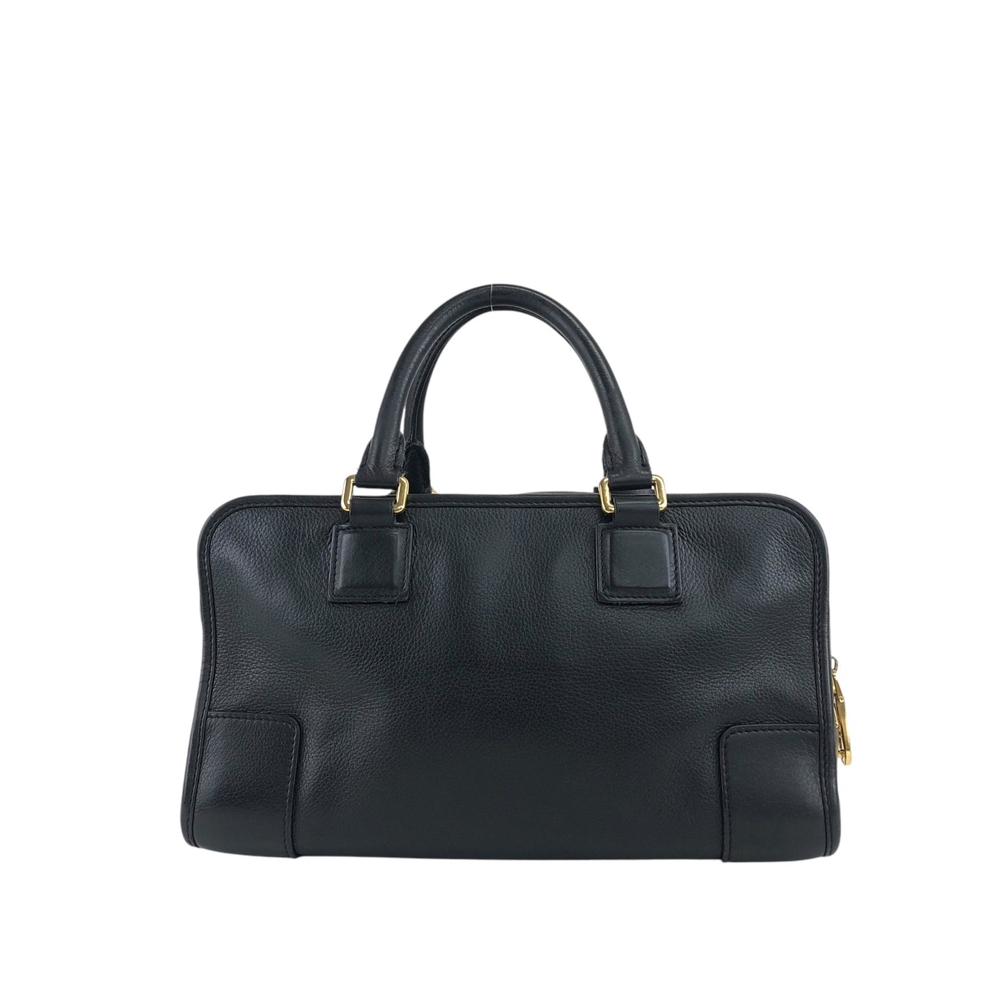 LOEWE Amazona28 Anagram Handbag Boston bag Black Vintage 4ve2yy