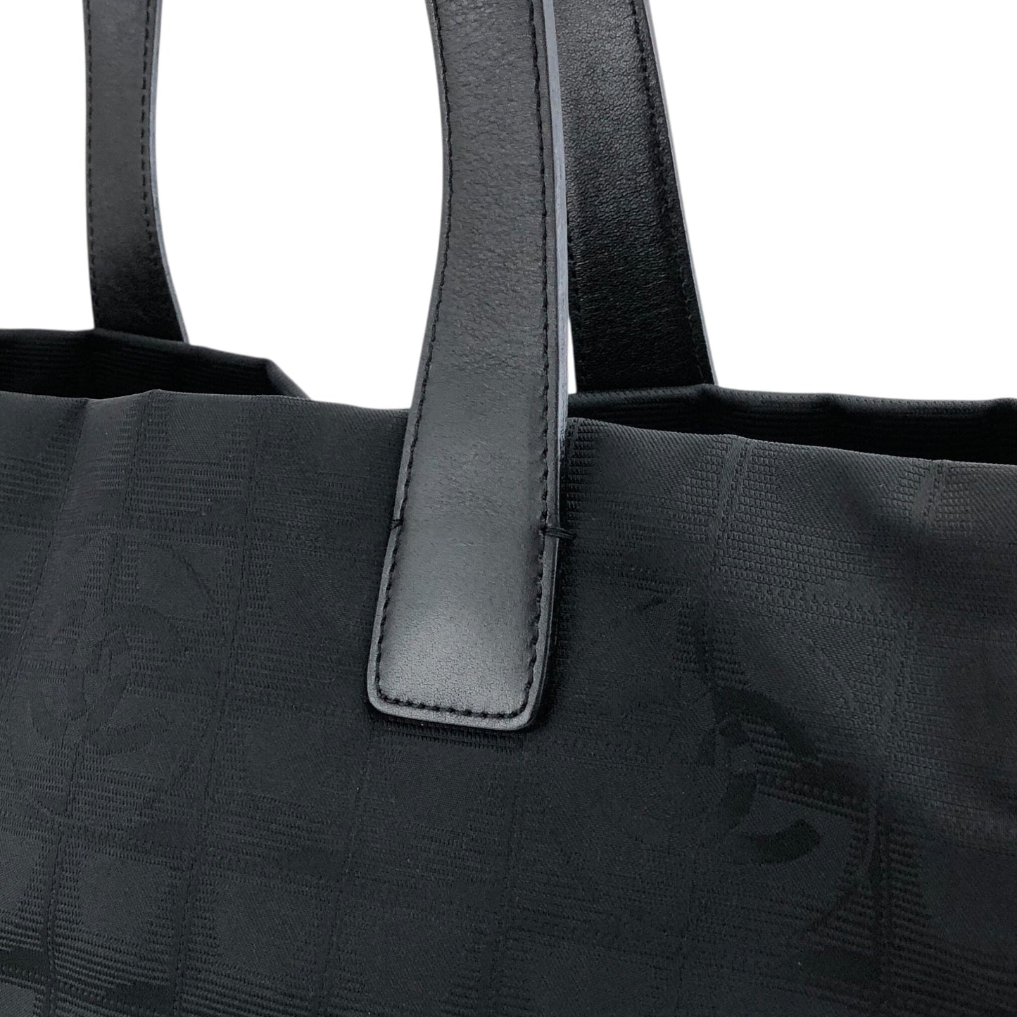 CHANEL New Travel Line Totebag Black Vintage j88xfn