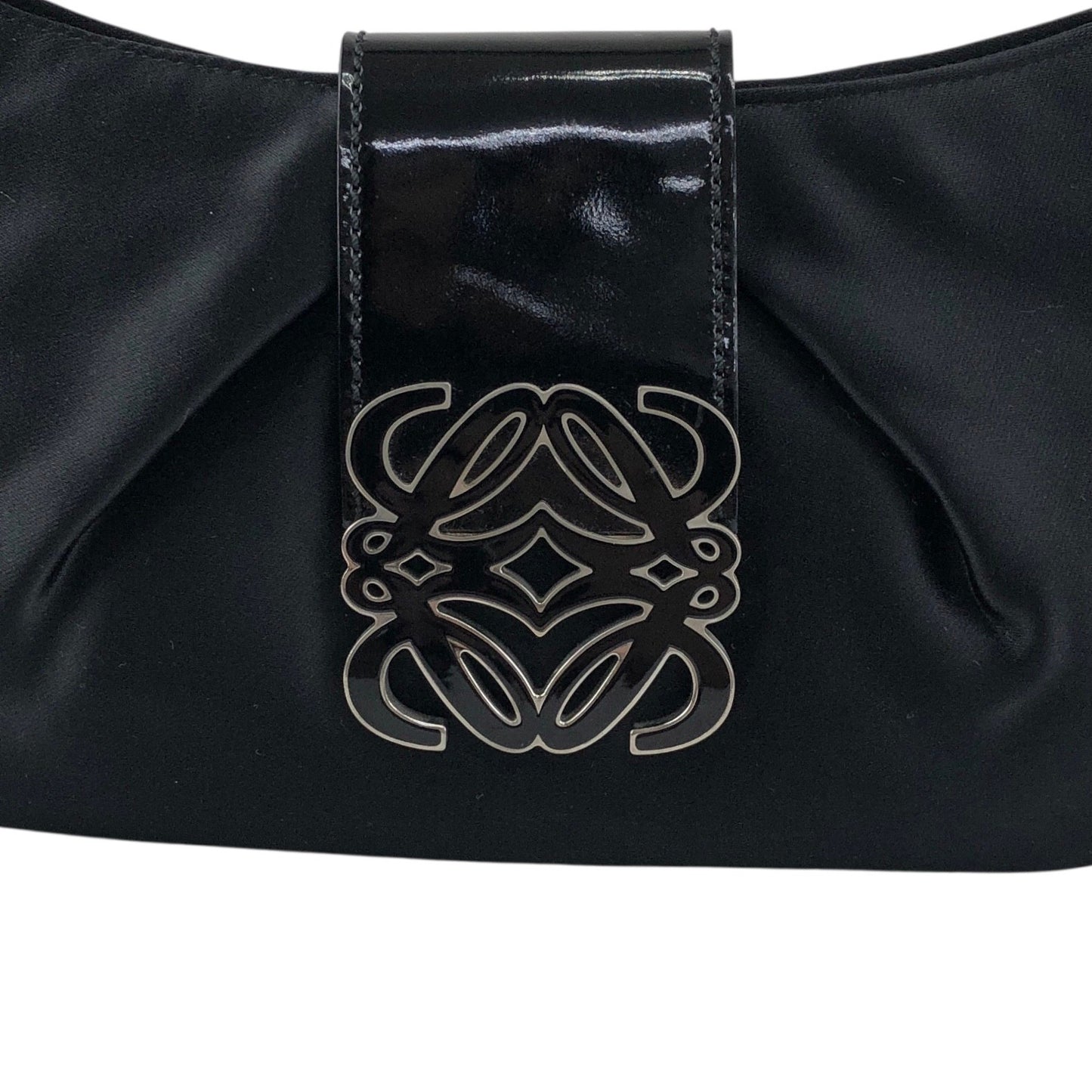 LOEWE Anagram Logo Small Handbag Black Vintage 3tugtm