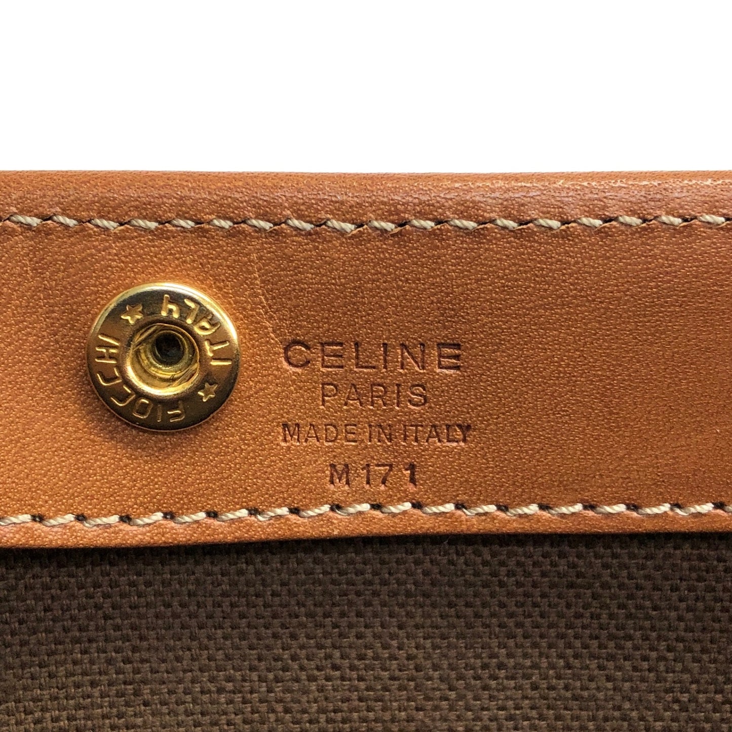 CELINE Macadam Blason Totebag Brown Vintage itx5ur