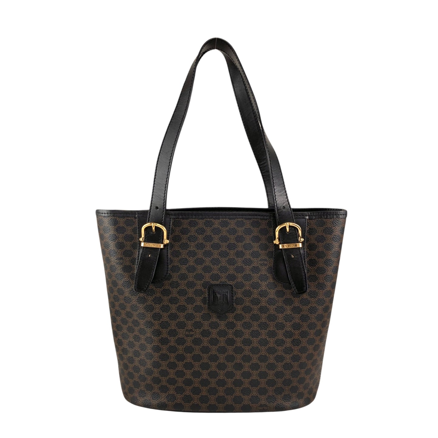 CELINE Macadam Blason Totebag Black Vintage jxzimy