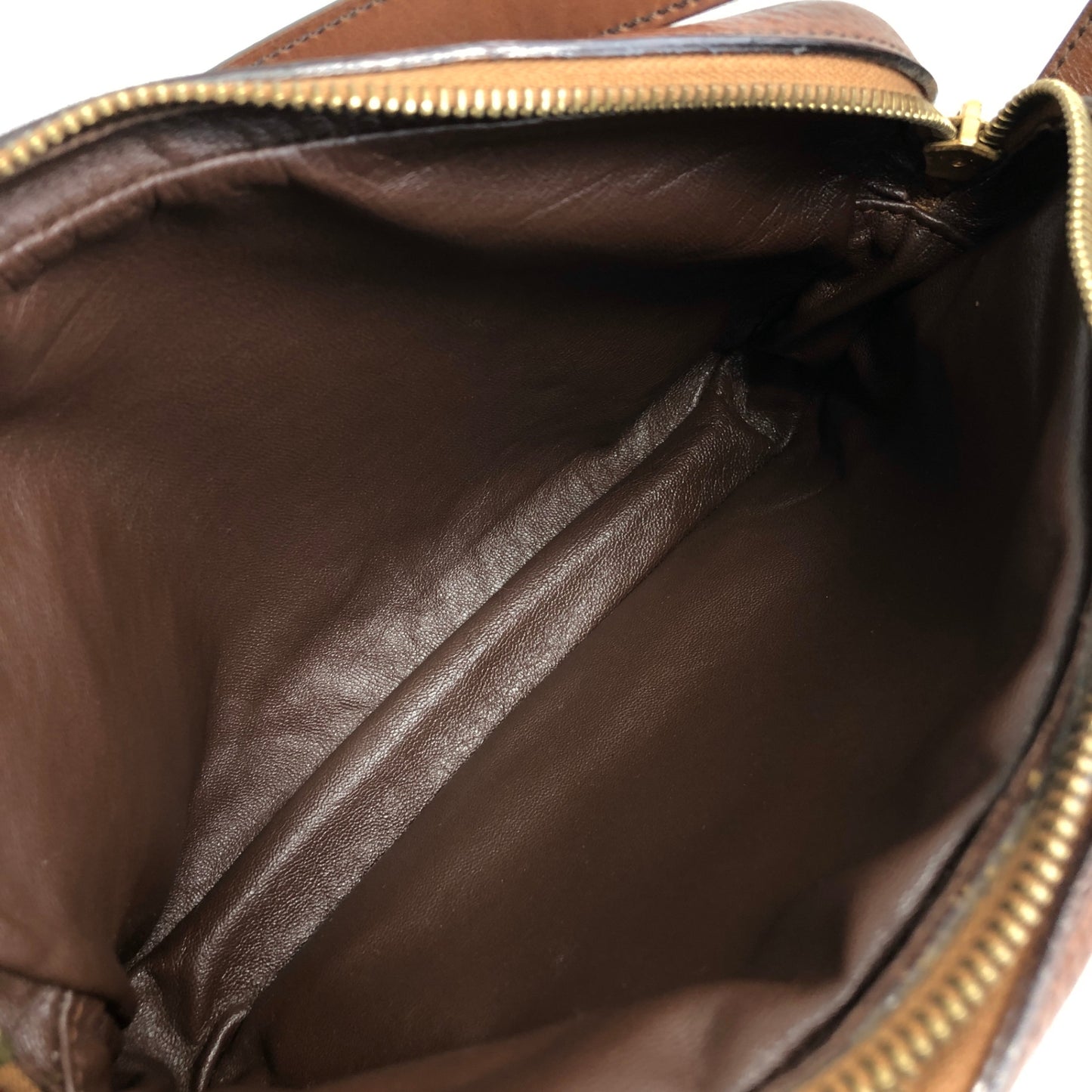 CELINE Gancini Shoulder bag Brown Vintage xdbhnp