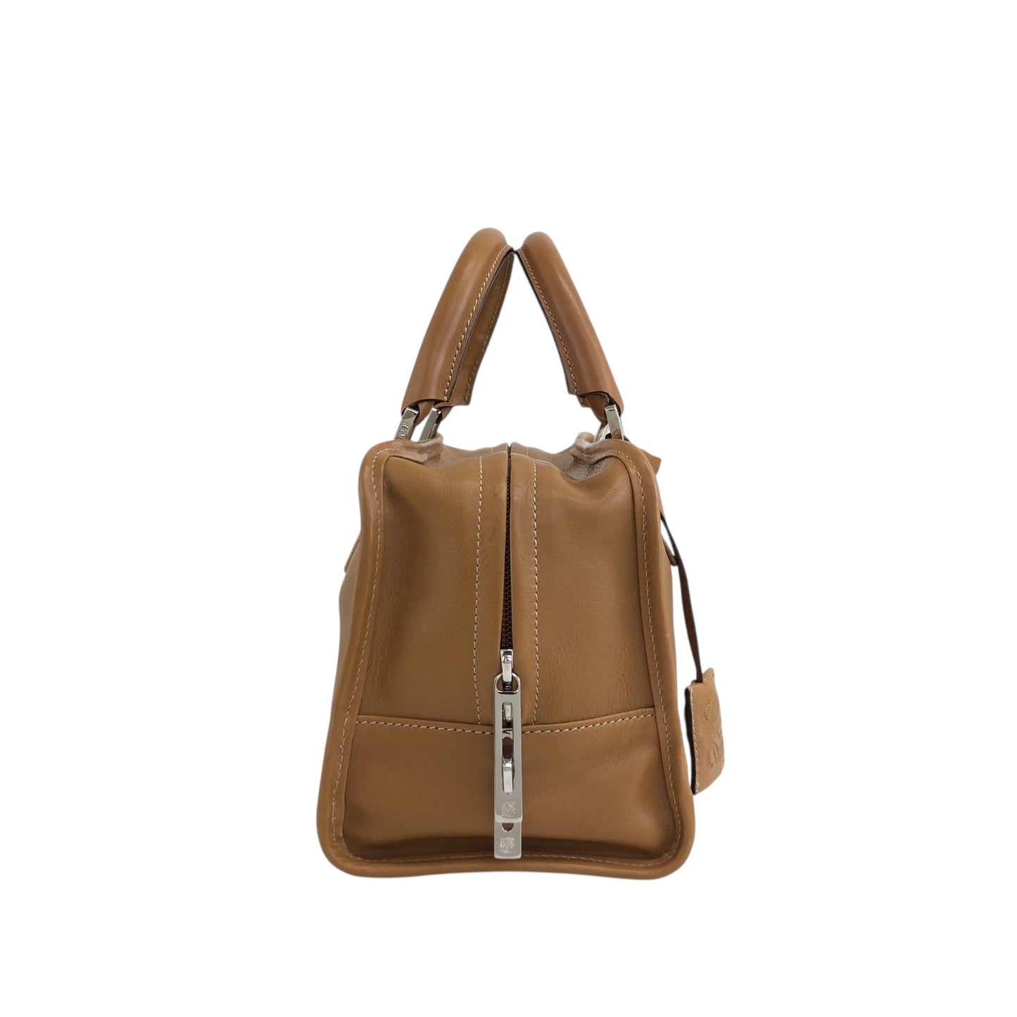 LOEWE Amazona28 Anagram Small Boston bag Handbag Brown Vintage gb6dbp