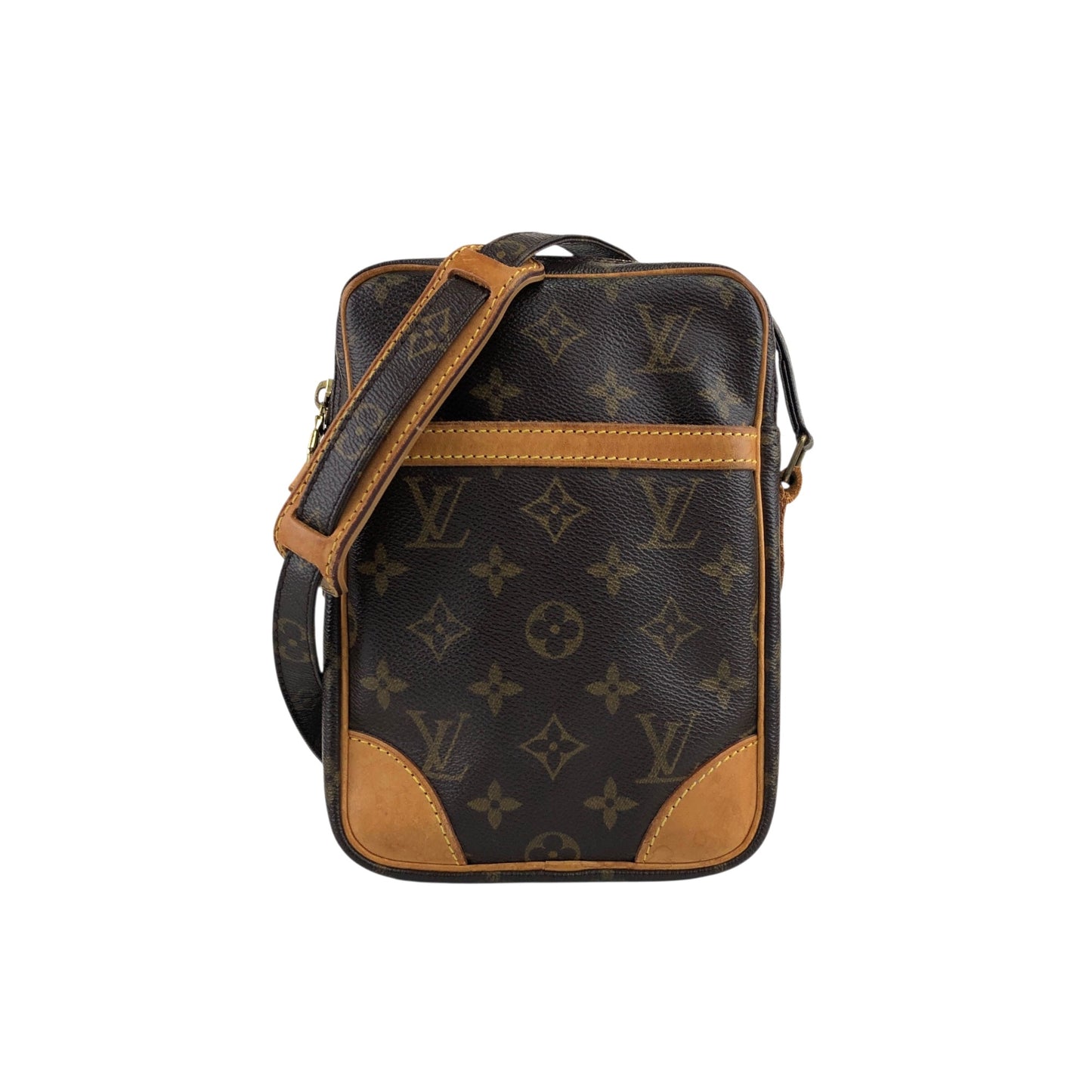 LOUIS VUITTON Monogram Shoulder bag Brown Vintage 3e3khr