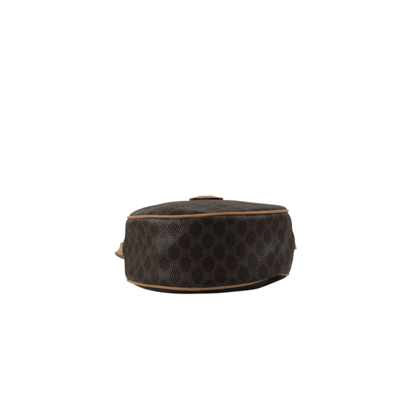 CELINE Macadam Blason Round Shoulder bag Brown Vintage teecbu