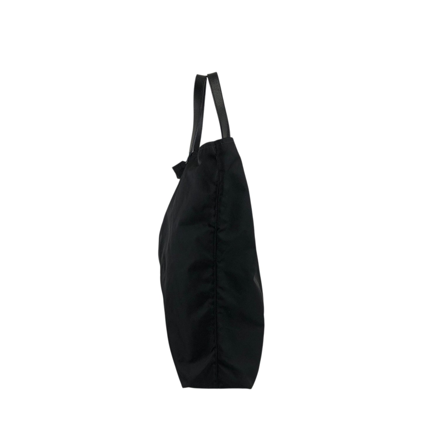 PRADA Triangle Logo Totebag Black Vintage i2tjbe