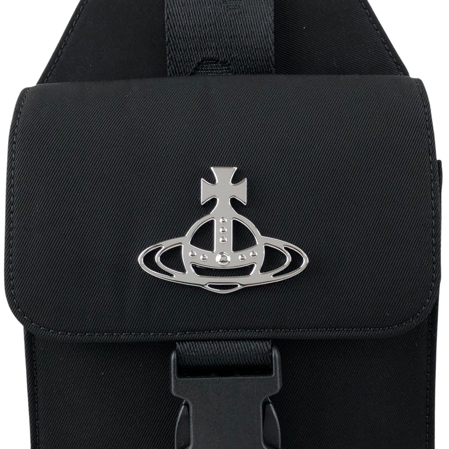 Vivienne Westwood Front Buckle Shoulder bag Black Vintage menukg