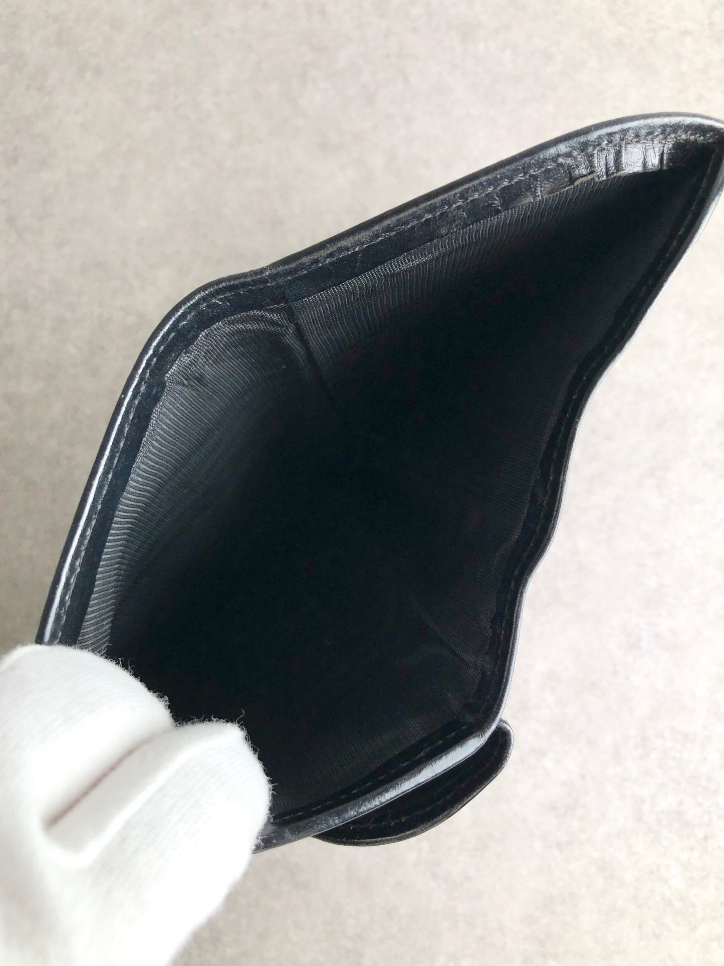 CELINE Macadam Folded Wallet Black Vintage hdn5d2