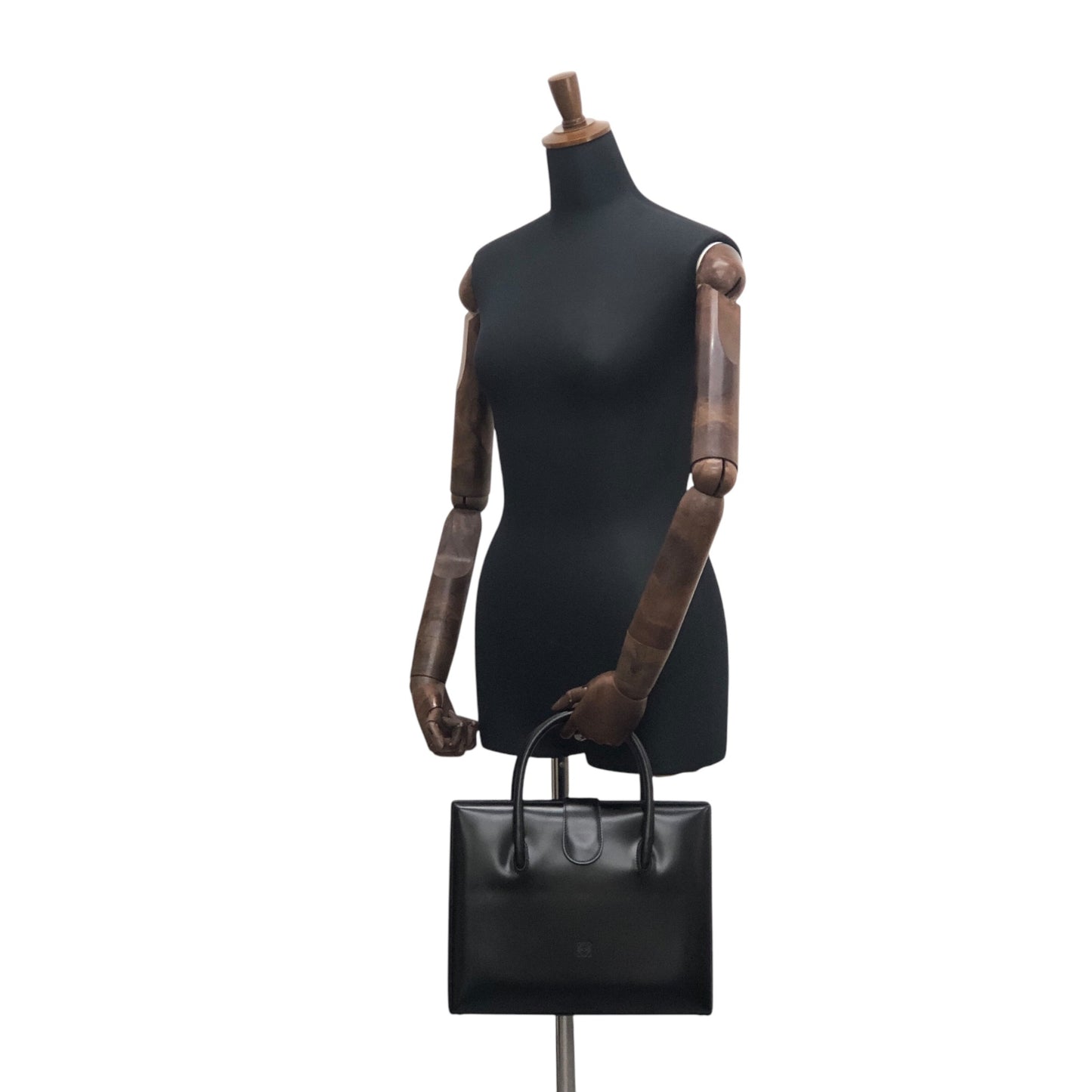 LOEWE Anagram Handbag Black Vintage f66py8