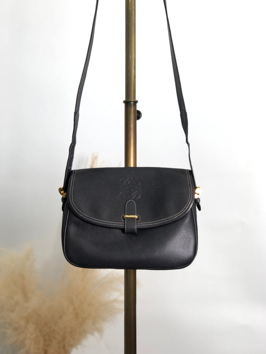 LOEWE Anagram Shoulder bag Navy Vintage ixv48v