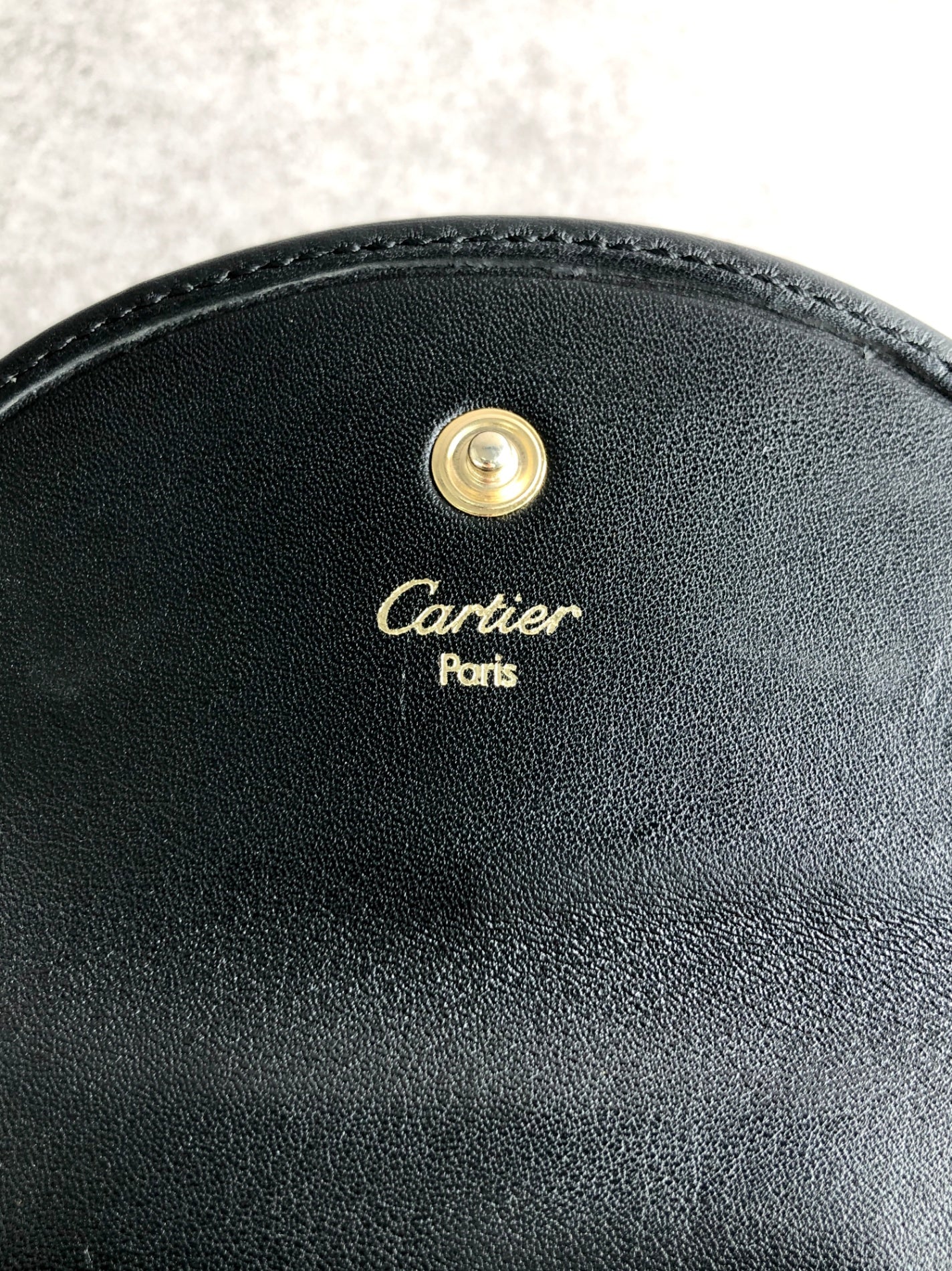 Cartier Coin Purse Black Vintage xy7ex8