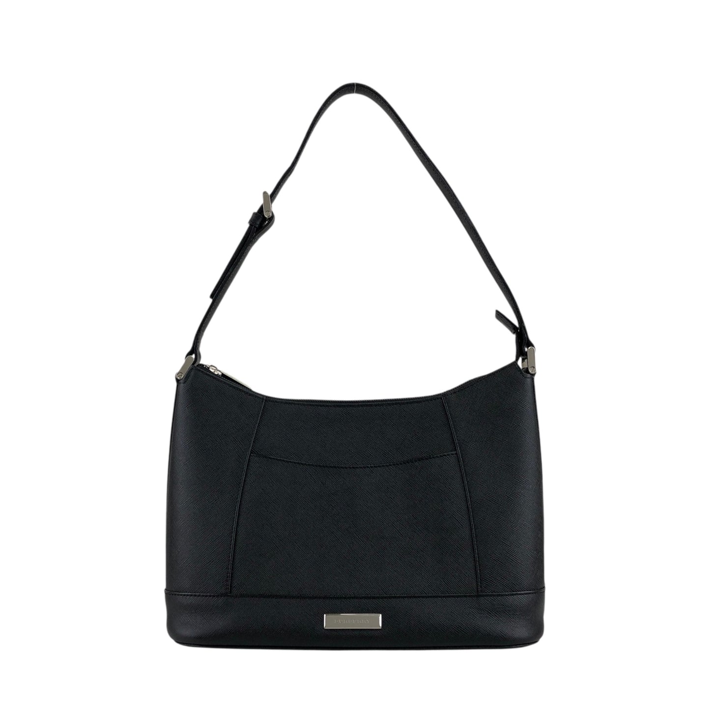 BURBERRY Logo Shoulder bag Black Vintage ph73yp