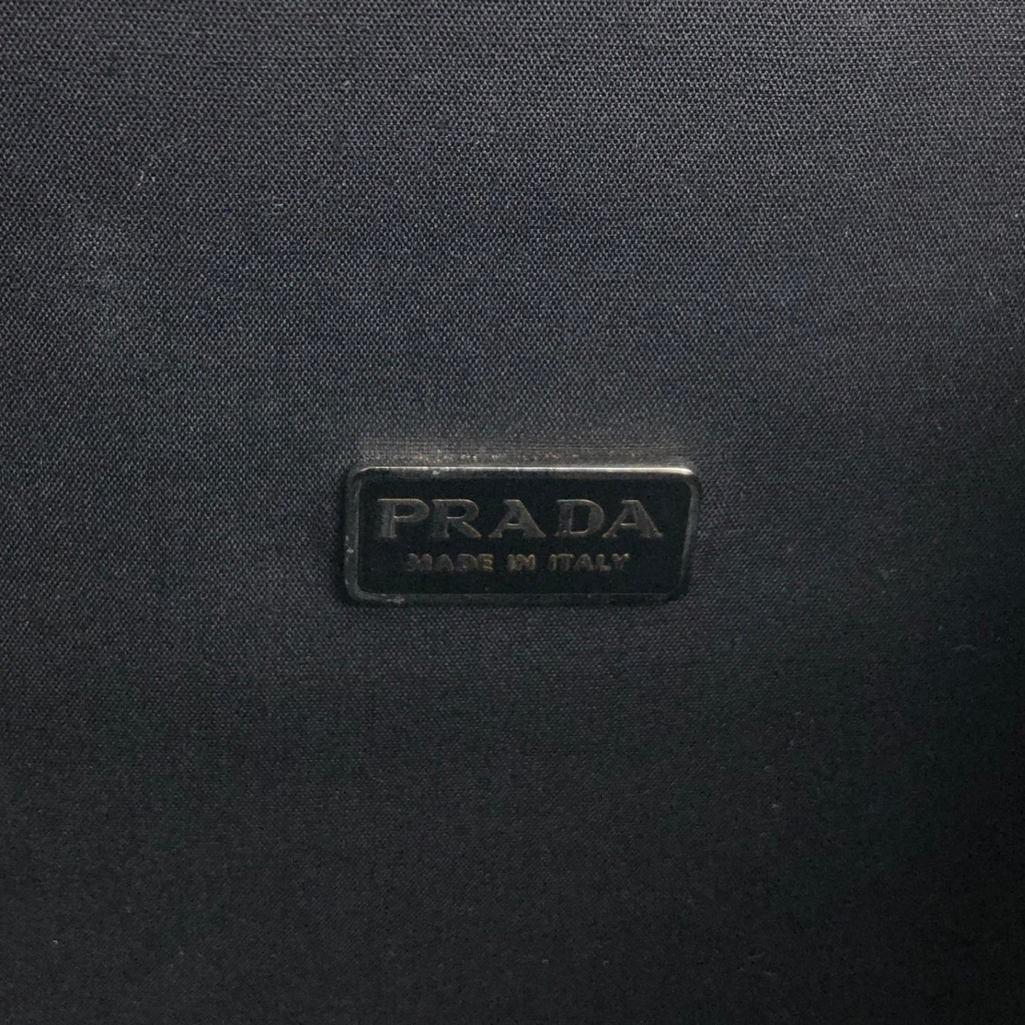 PRADA Logo Small Handbag Black Vintage t6yjus