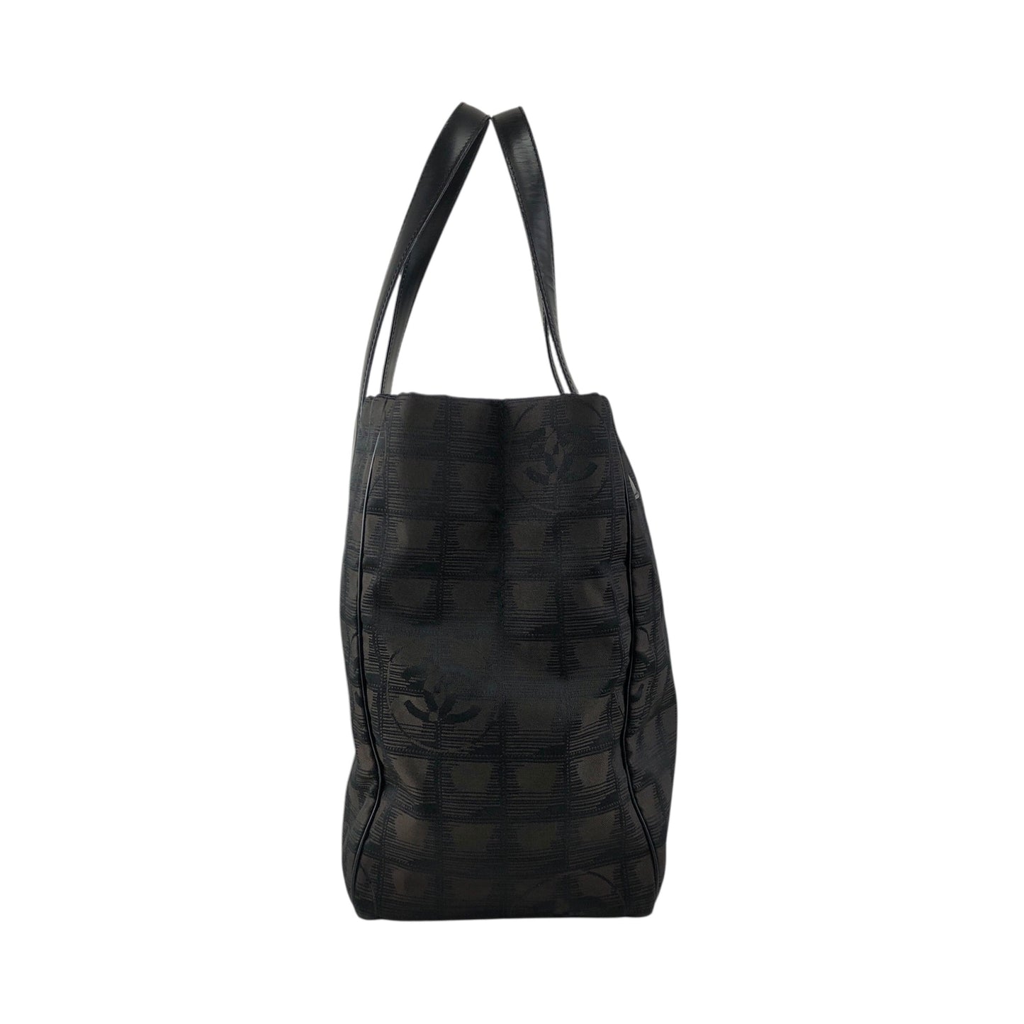 CHANEL New Travel Line Totebag Brown Vintage fxv5jr