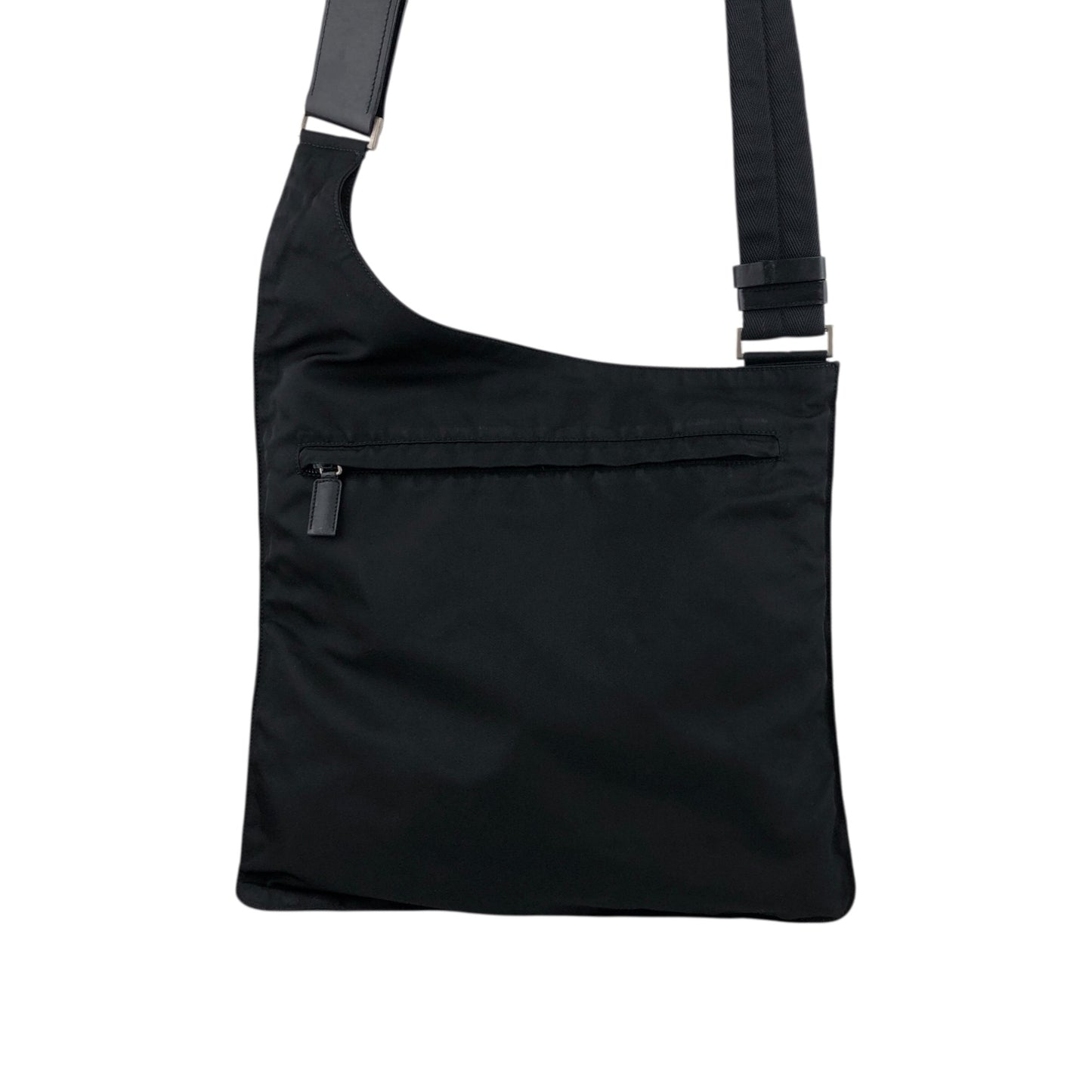PRADA Triangle Logo Shoulder bag Black Vintage guaygz