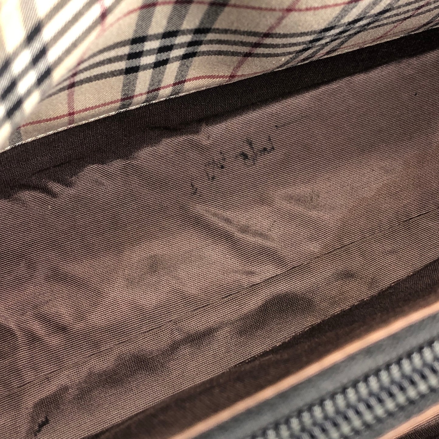BURBERRY Logo Handbag Black Vintage jieesi