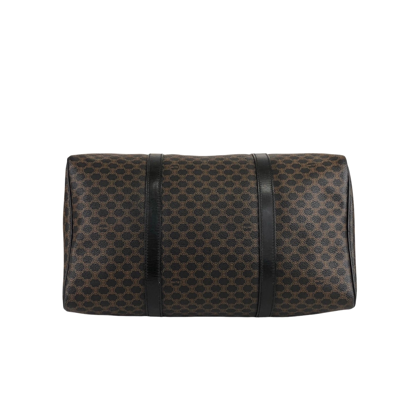 CELINE Macadam Blason Handbag Boston bag Black Vintage ibfr5i