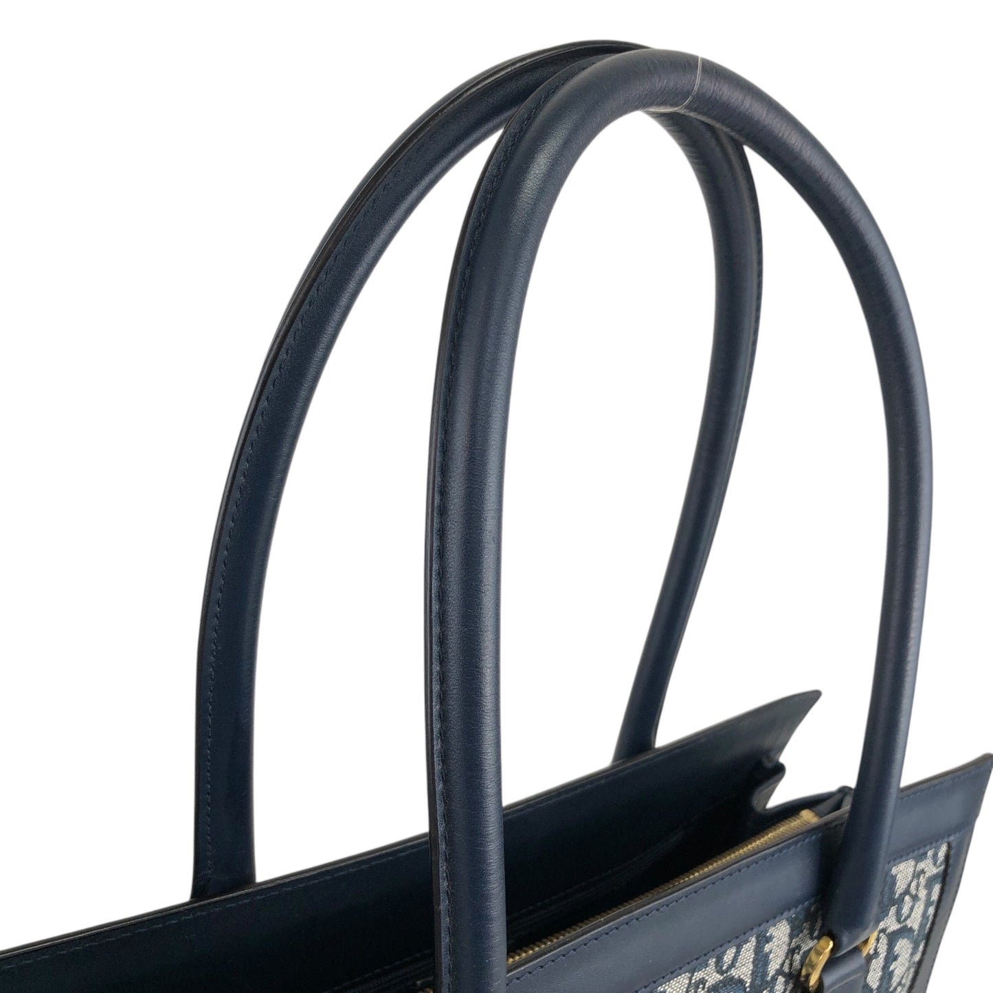 Christian Dior Trotter 前袋肩包托特包海軍藍復古 nak7gb