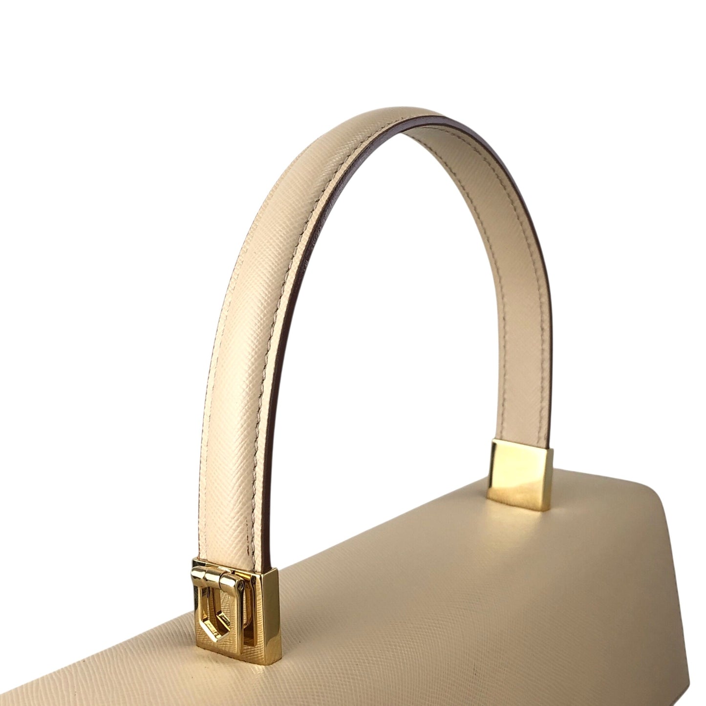 Salvatore Ferragamo Gancini Two-way Handbag Shoulder bag Beige Vintage khdcf6