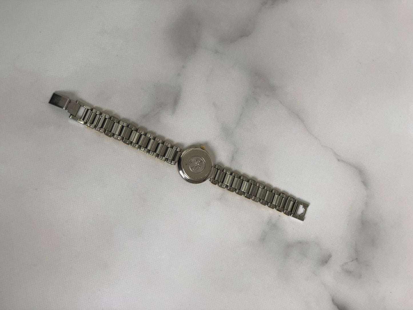 BURBERRY Check Quartz Watch Silver Vintage fm6jbh