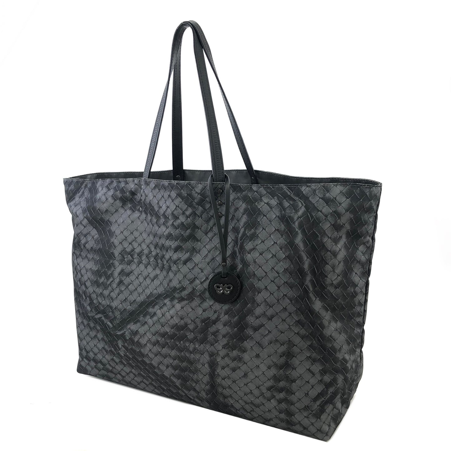 Bottega Veneta Intrecciolusion Nylon Totebag Black Vintage 27eewf
