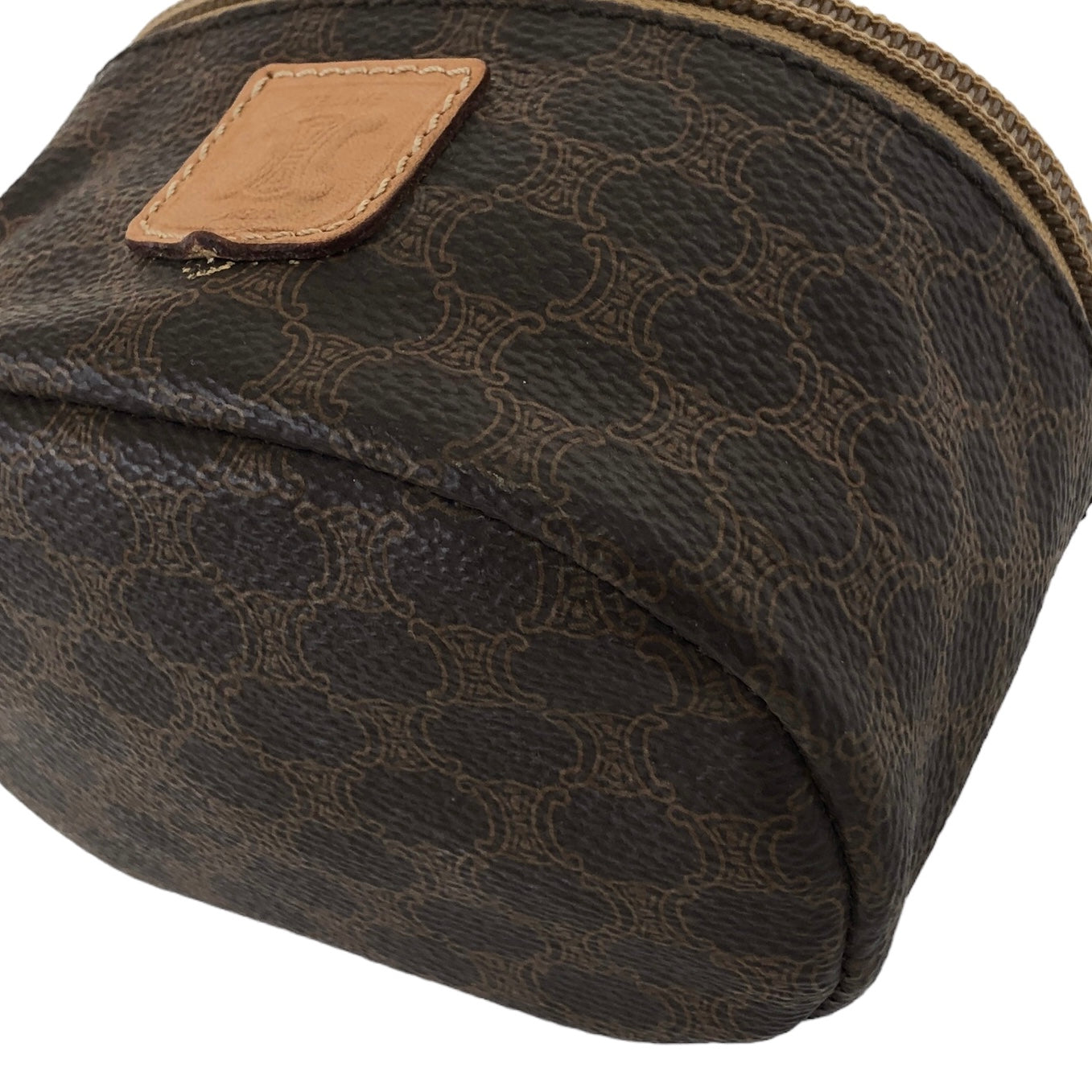 CELINE Macadam Pouch Brown Vintage rxugvz