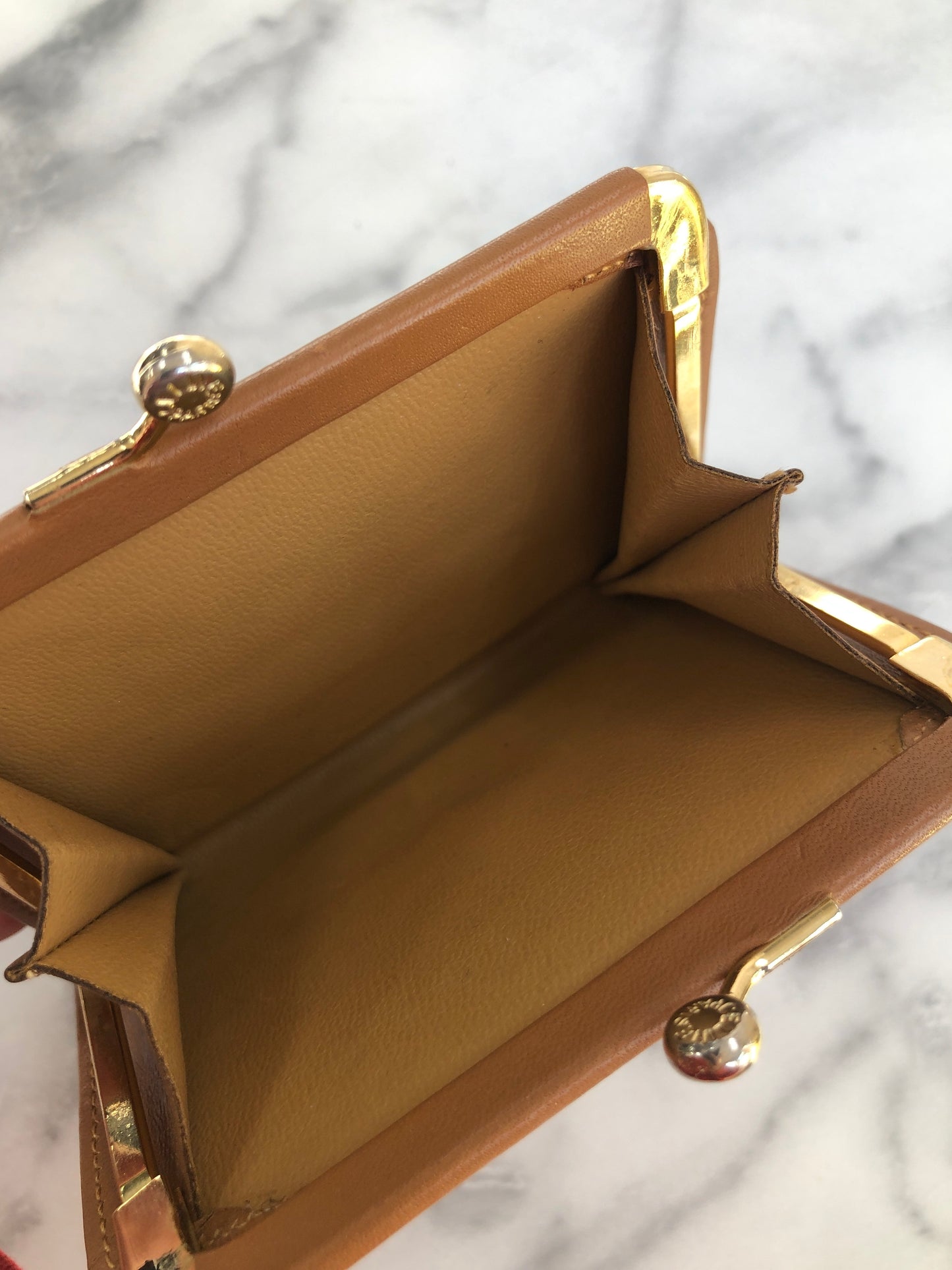 CELINE Macadam Triomphe Logo Motif Wallet Brown Vintage sbmwm4