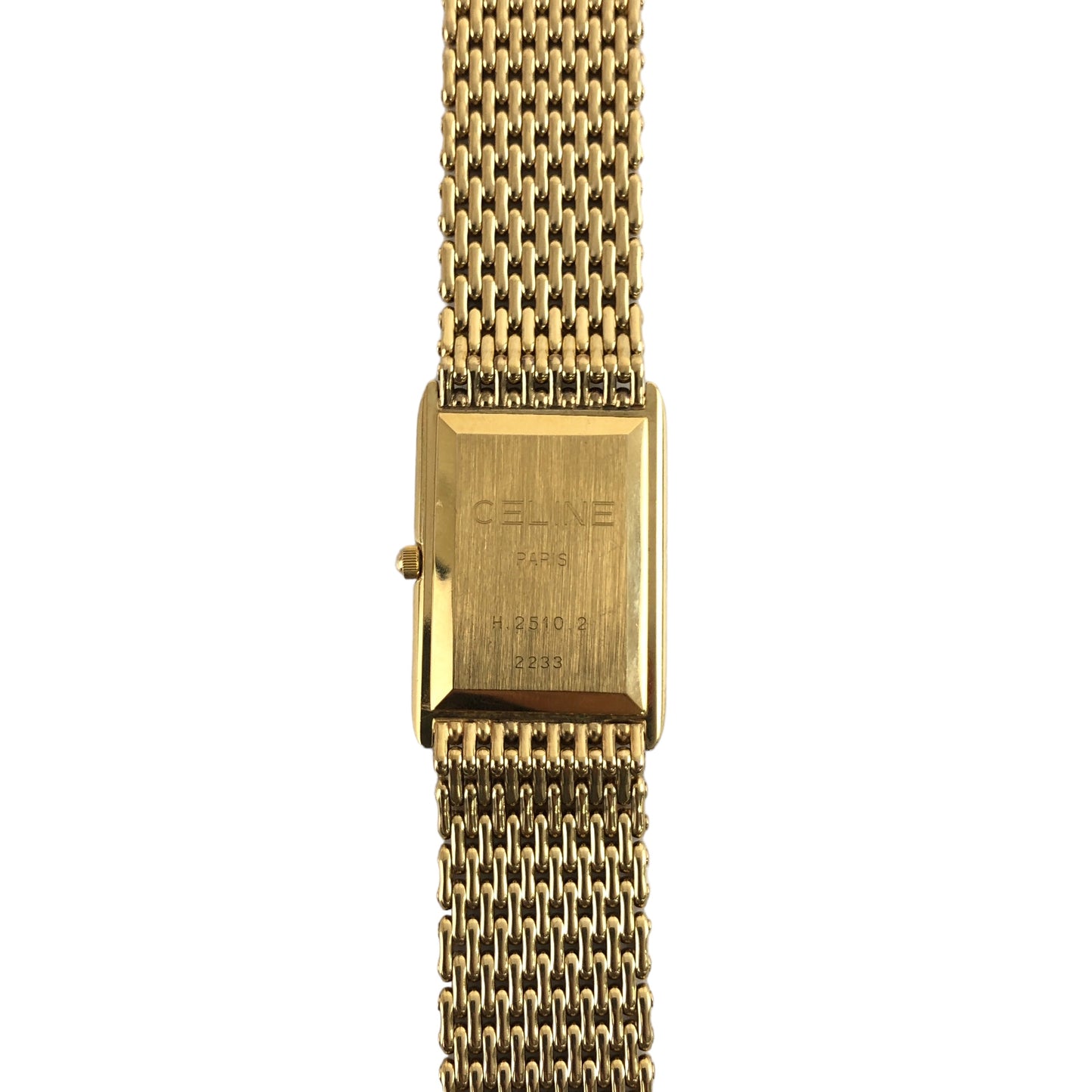 CELINE Triomphe 石英手錶金色復古 fr8536